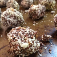 Chocolate, Walnut and Coconut Balls